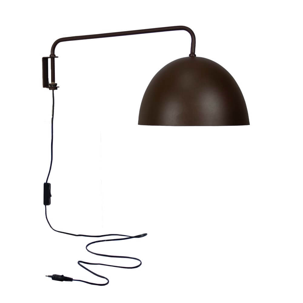 Luminária de Parede Arandela Articulada Komaco Marrom Cortem Luminária de Parede Arandela Articulada Komaco Marrom Cortem