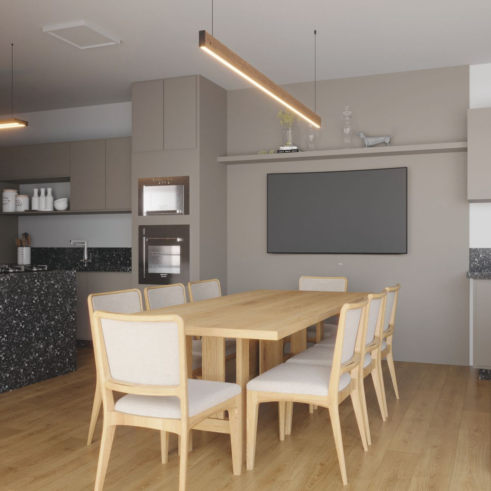 Pendente Led Cristal 28w 2800lm Bivolt em Madeira Maciça Pendente Led Cristal 28w 2800lm Bivolt em Madeira Maciça
