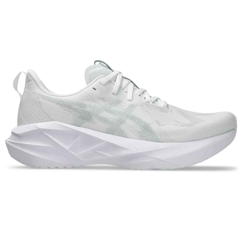Tênis ASICS Novablast 5 - Masculino - Branco/Cinza Tênis ASICS Novablast 5 - Masculino - Branco/Cinza