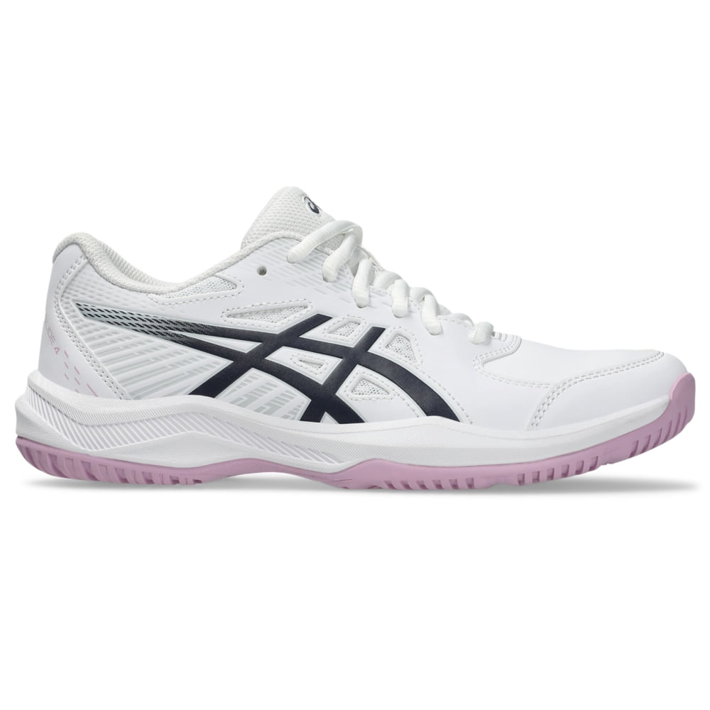 Tênis ASICS Court Slide 4 - Feminino - Branco/Azul Tênis ASICS Court Slide 4 - Feminino - Branco/Azul