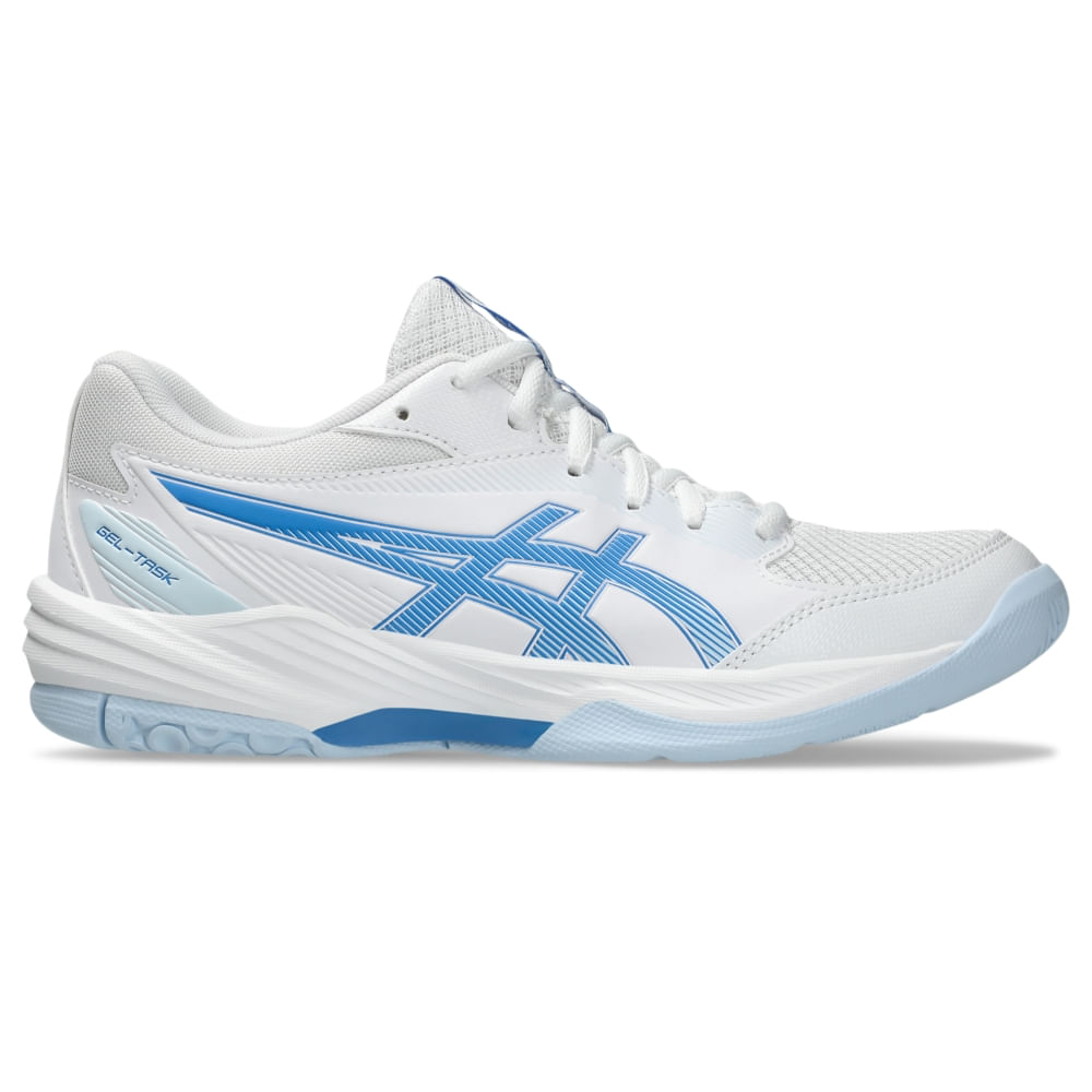 Tênis ASICS GEL-Task 4 - Feminino - Branco/Azul Tênis ASICS GEL-Task 4 - Feminino - Branco/Azul
