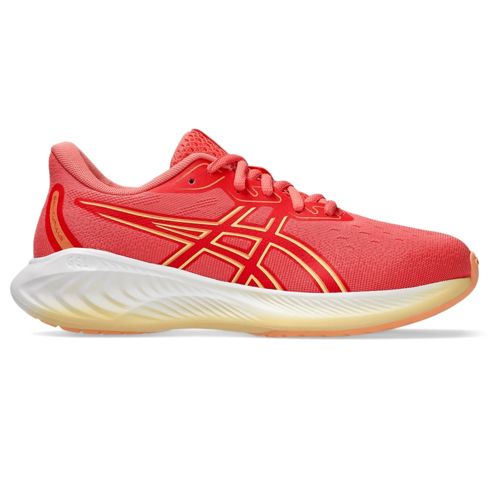 Tênis ASICS GEL-Cumulus 26 GS - Infantil - Rosa/Laranja Tênis ASICS GEL-Cumulus 26 GS - Infantil - Rosa/Laranja