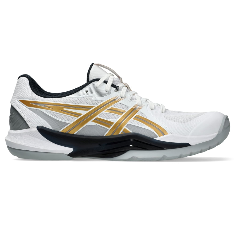 Tênis ASICS Powerbreak FF - Masculino - Branco/Dourado Tênis ASICS Powerbreak FF - Masculino - Branco/Dourado
