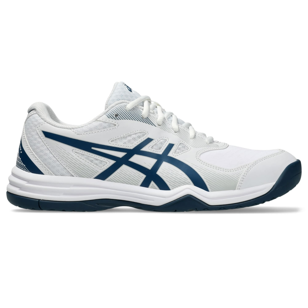 Tênis ASICS Court Slide 3 - Masculino - Branco/Azul Tênis ASICS Court Slide 3 - Masculino - Branco/Azul