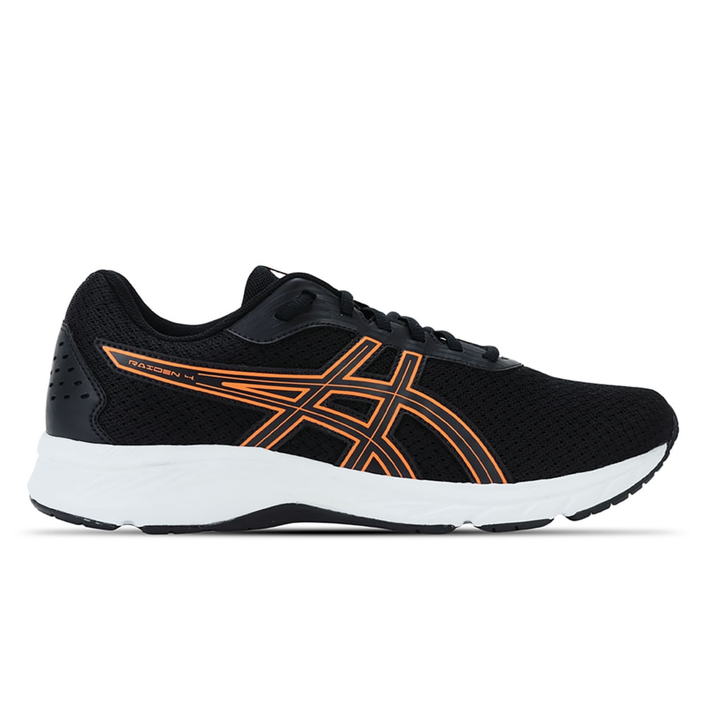 Tênis ASICS Raiden 4 - Masculino - Preto/Laranja Tênis ASICS Raiden 4 - Masculino - Preto/Laranja