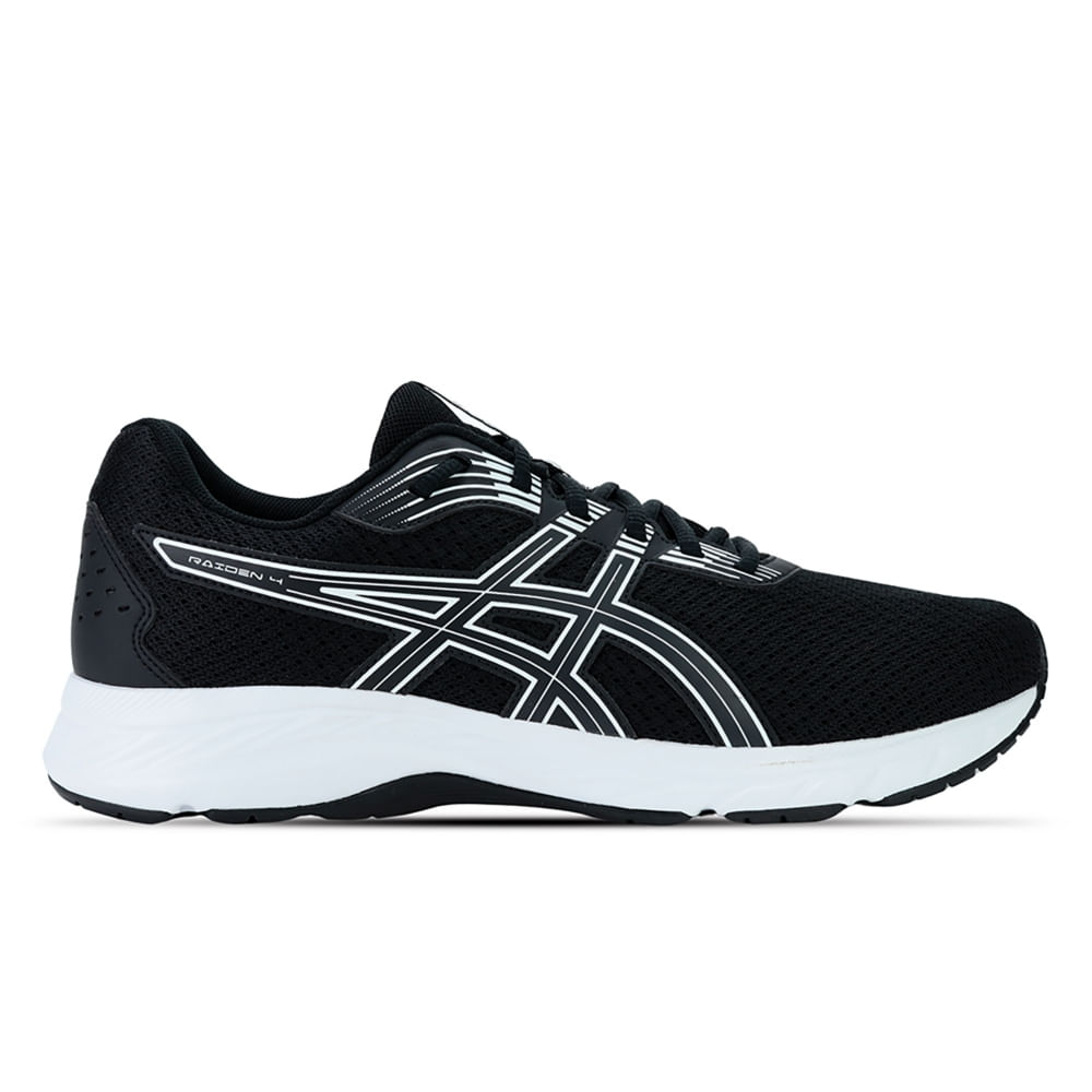 Tênis ASICS Raiden 4 - Masculino - Preto/Branco Tênis ASICS Raiden 4 - Masculino - Preto/Branco