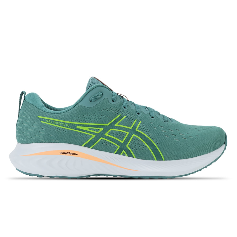 Tênis ASICS GEL-Excite 10 - Masculino - Verde/Amarelo Tênis ASICS GEL-Excite 10 - Masculino - Verde/Amarelo