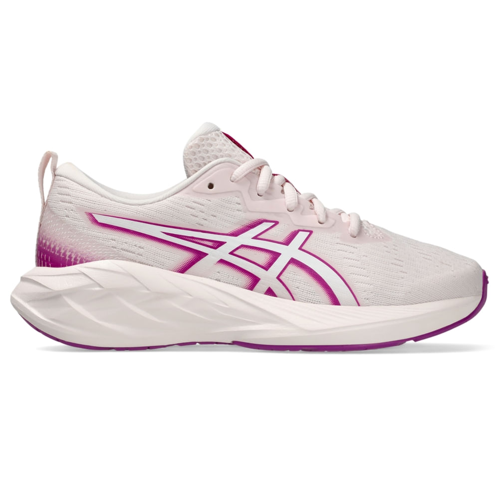Tênis ASICS Novablast 4 GS - Infantil - Rosa/Branco Tênis ASICS Novablast 4 GS - Infantil - Rosa/Branco