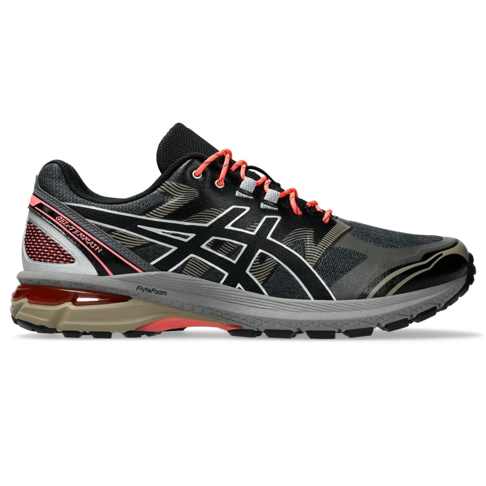 Tênis ASICS GEL-Terrain - Unissex - Cinza/Preto Tênis ASICS GEL-Terrain - Unissex - Cinza/Preto