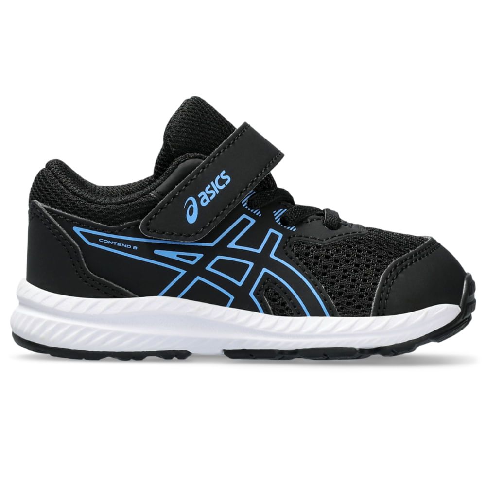 Tênis ASICS Contend 8 TS - Infantil - Preto/Azul Tênis ASICS Contend 8 TS - Infantil - Preto/Azul