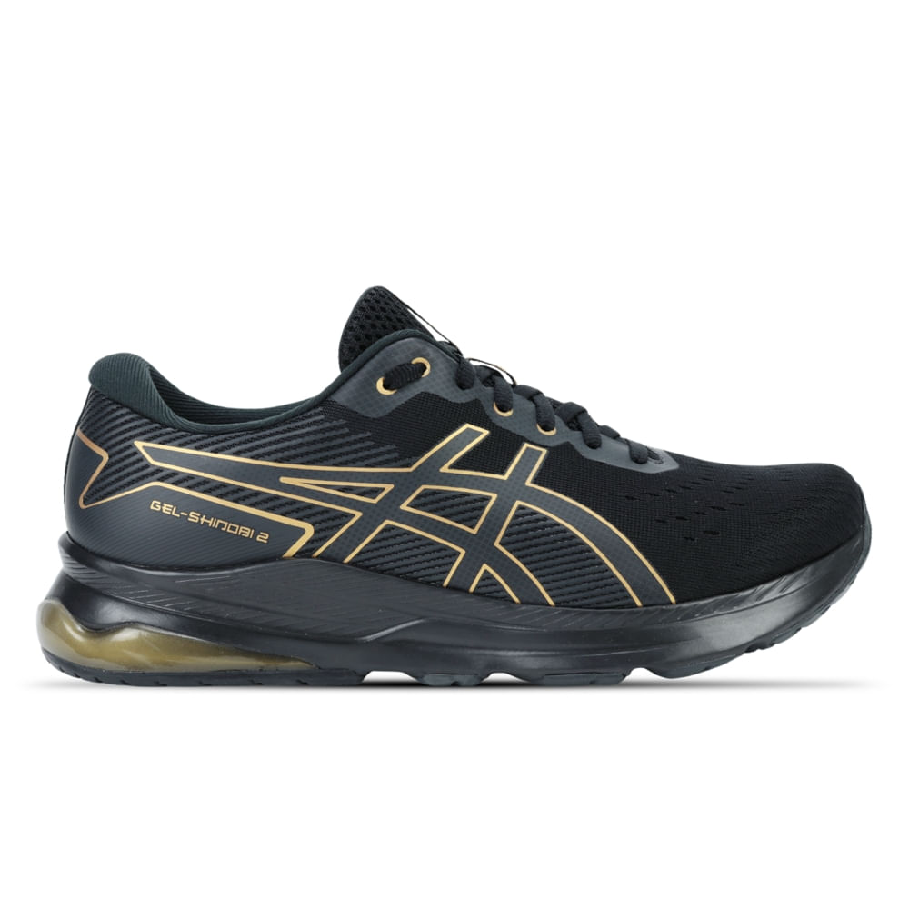 Tênis ASICS GEL-Shinobi 2 - Masculino - Preto/Dourado Tênis ASICS GEL-Shinobi 2 - Masculino - Preto/Dourado