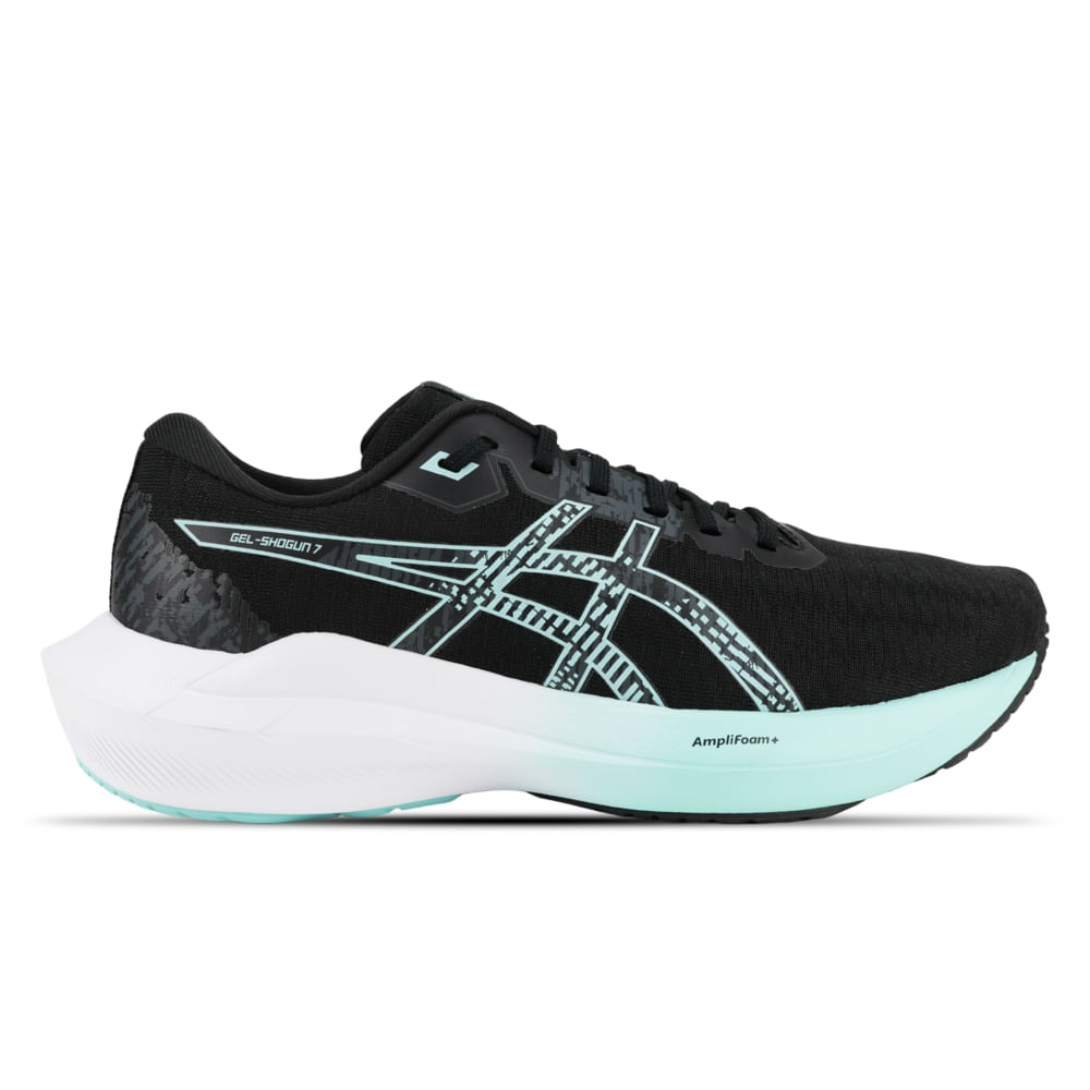 Tênis ASICS GEL-Shogun 7 - Feminino - Preto/Azul Tênis ASICS GEL-Shogun 7 - Feminino - Preto/Azul