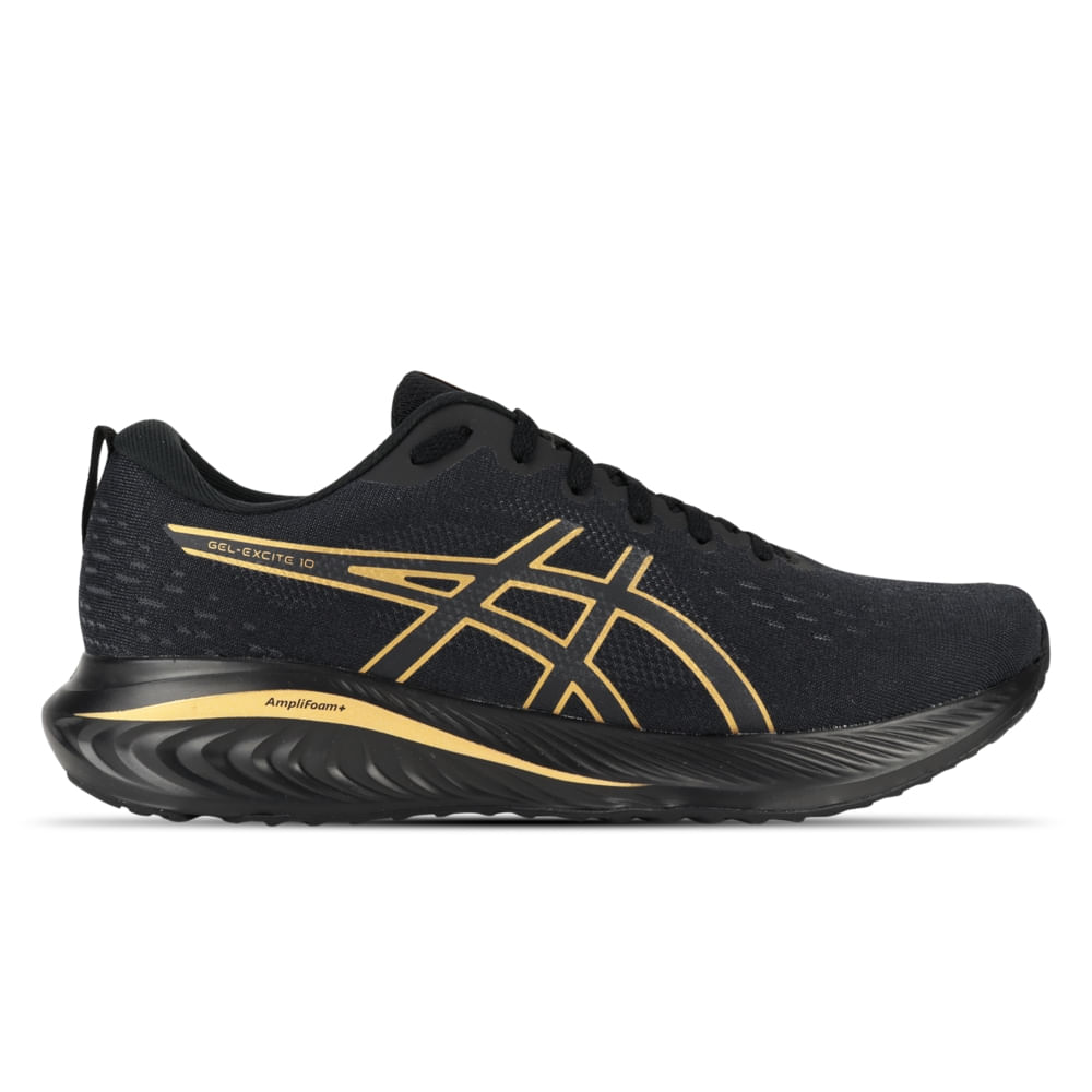 Tênis ASICS GEL-Excite 10 - Masculino - Preto/Dourado Tênis ASICS GEL-Excite 10 - Masculino - Preto/Dourado