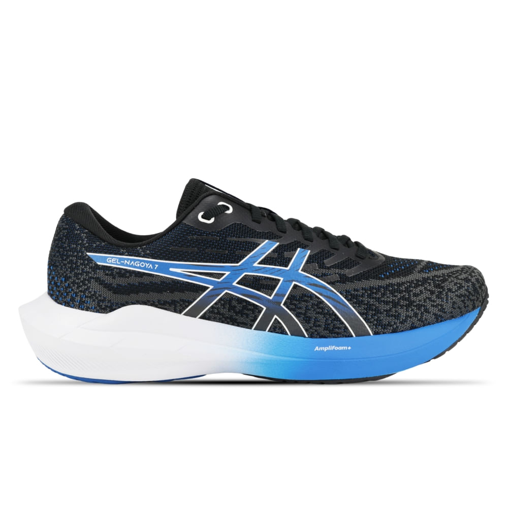 Tênis ASICS GEL-Nagoya 7 - Masculino - Preto/Azul Tênis ASICS GEL-Nagoya 7 - Masculino - Preto/Azul