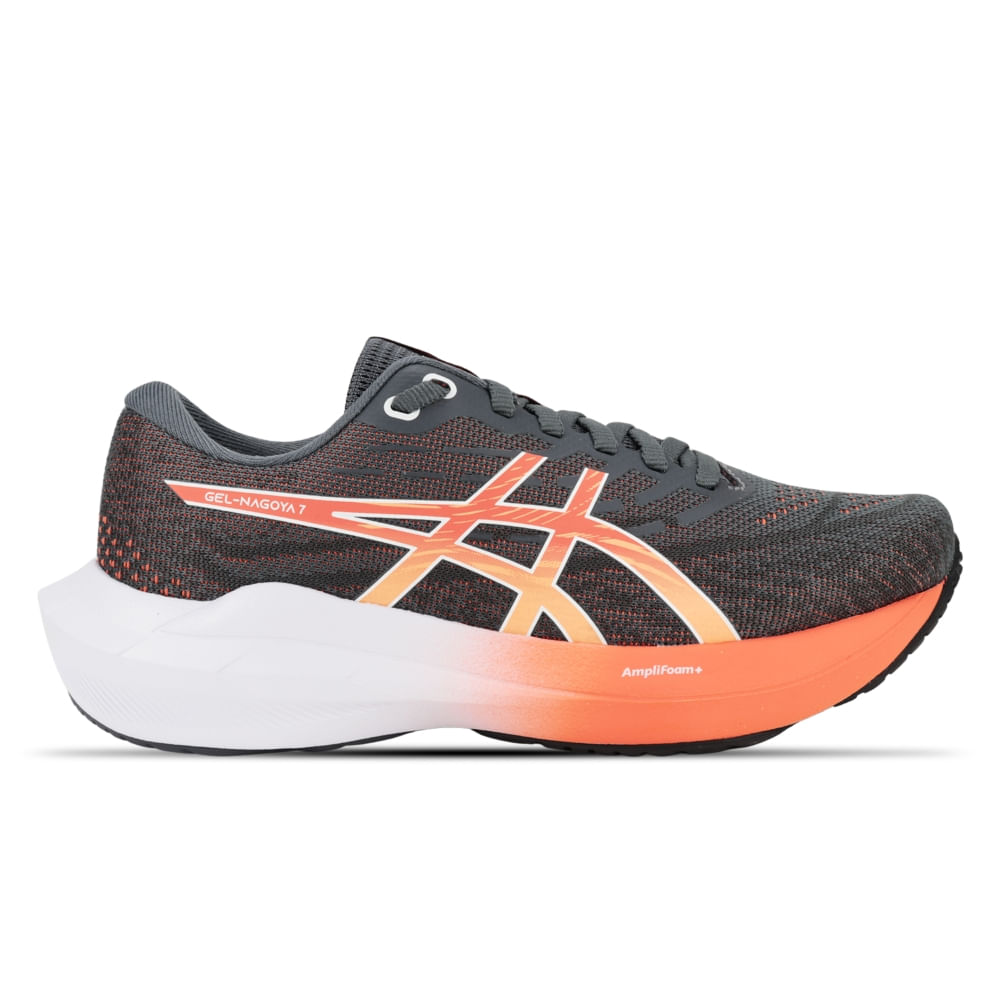 Tênis ASICS GEL-Nagoya 7 - Feminino - Cinza/Rosa Tênis ASICS GEL-Nagoya 7 - Feminino - Cinza/Rosa