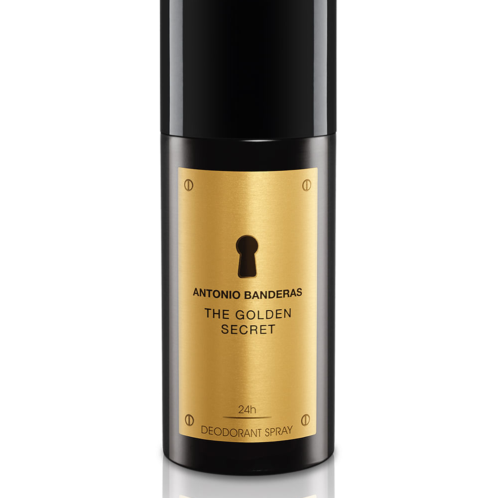 Perfume antonio banderas golden secrets masculino desodorante 150ml Único Perfume antonio banderas golden secrets masculino desodorante 150ml Único