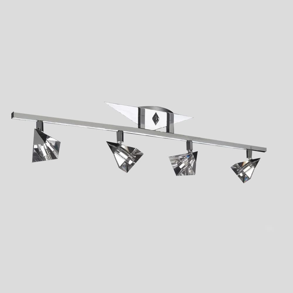 Spot De Sobrepor Para 4 Lâmpadas Halopin Spt 7014 Cromo Spot De Sobrepor Para 4 Lâmpadas Halopin Spt 7014 Cromo