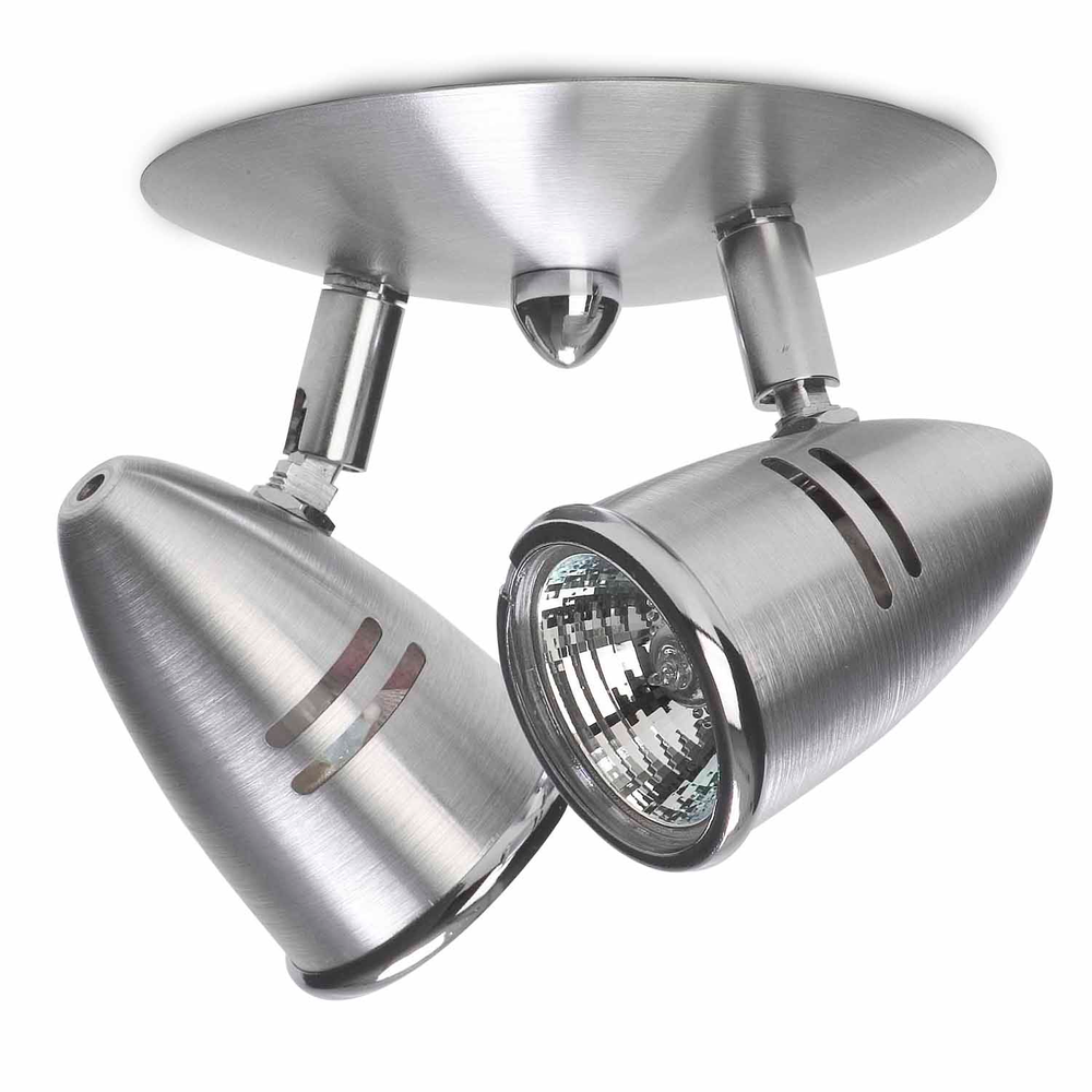 Spot De Sobrepor Para 2 Lâmpadas Gu10 Cor Spt 302 Escovado Spot De Sobrepor Para 2 Lâmpadas Gu10 Cor Spt 302 Escovado