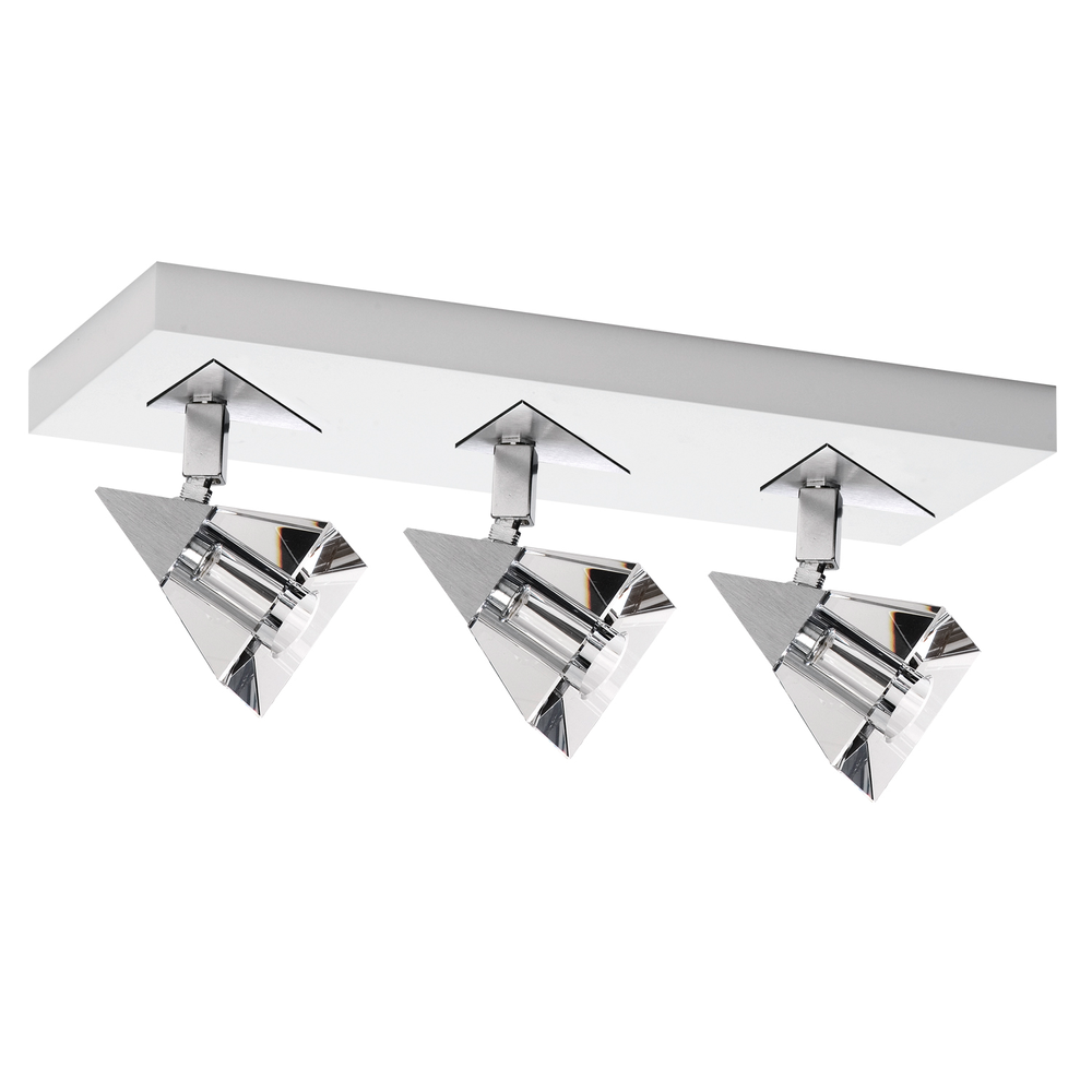 Spot De Sobrepor Para 3 Lâmpadas Halopin Spt 7803 Branca Spot De Sobrepor Para 3 Lâmpadas Halopin Spt 7803 Branca