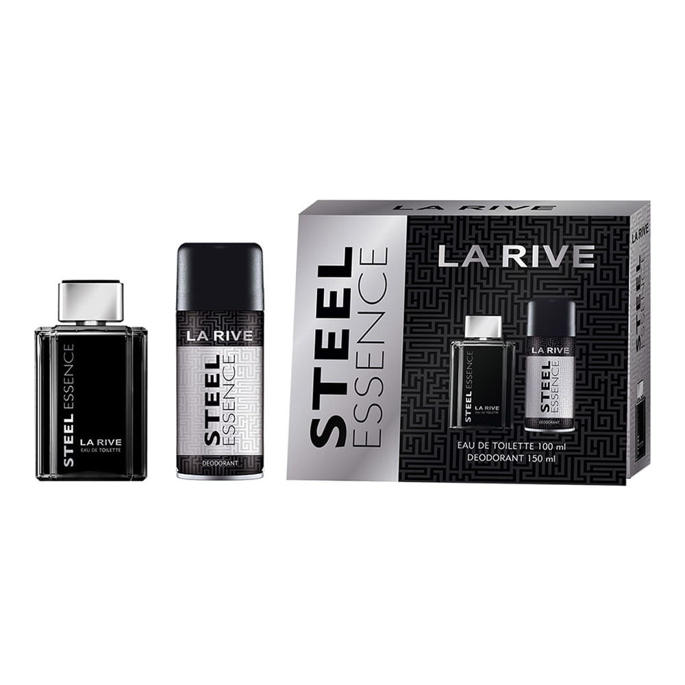 Kit La Rive Steel Essence Eau de Toilette 100 Ml + Desodorante Masc 150 Ml Único Kit La Rive Steel Essence Eau de Toilette 100 Ml + Desodorante Masc 150 Ml Único