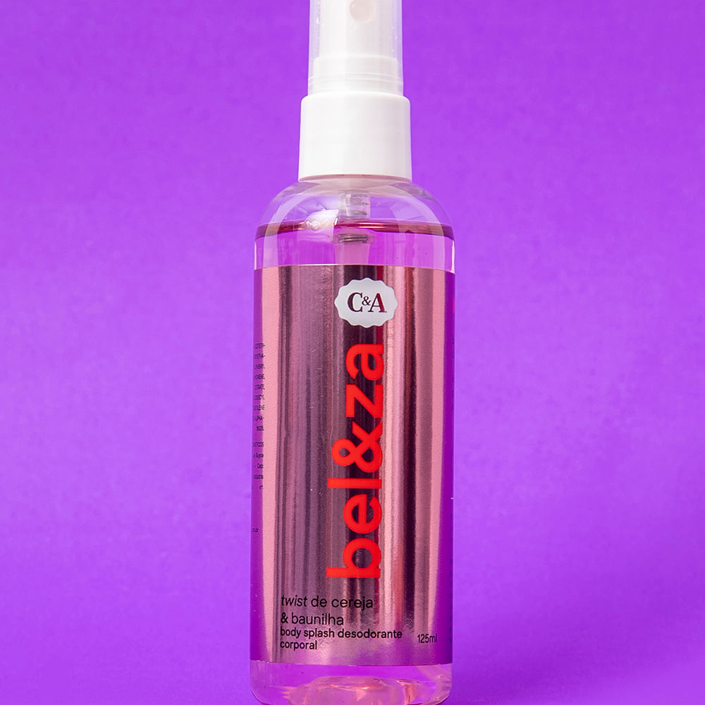 Body splash corporal vegano cereja e baunilha único Body splash corporal vegano cereja e baunilha único