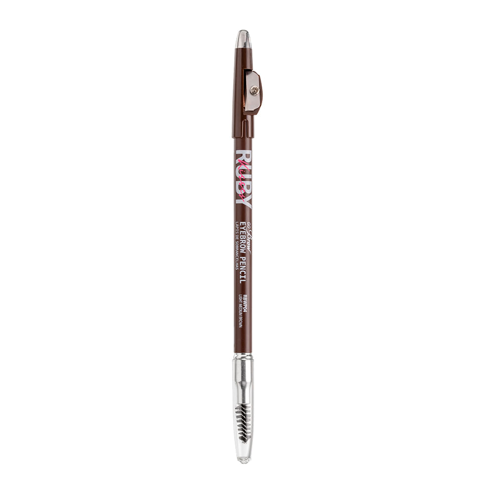 Lápis de madeira para sobrancelhas Go Brow RK by Kiss Light Medium Brown Único Lápis de madeira para sobrancelhas Go Brow RK by Kiss Light Medium Brown Único