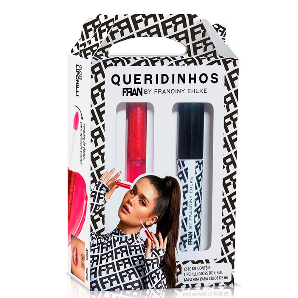 Kit fran lipchilli e maravicherry gloss aumento lábio e mascara para cílios único Kit fran lipchilli e maravicherry gloss aumento lábio e mascara para cílios único