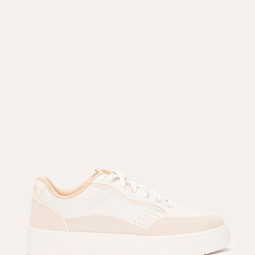 Tênis casual com recorte ace off white Tênis casual com recorte ace off white