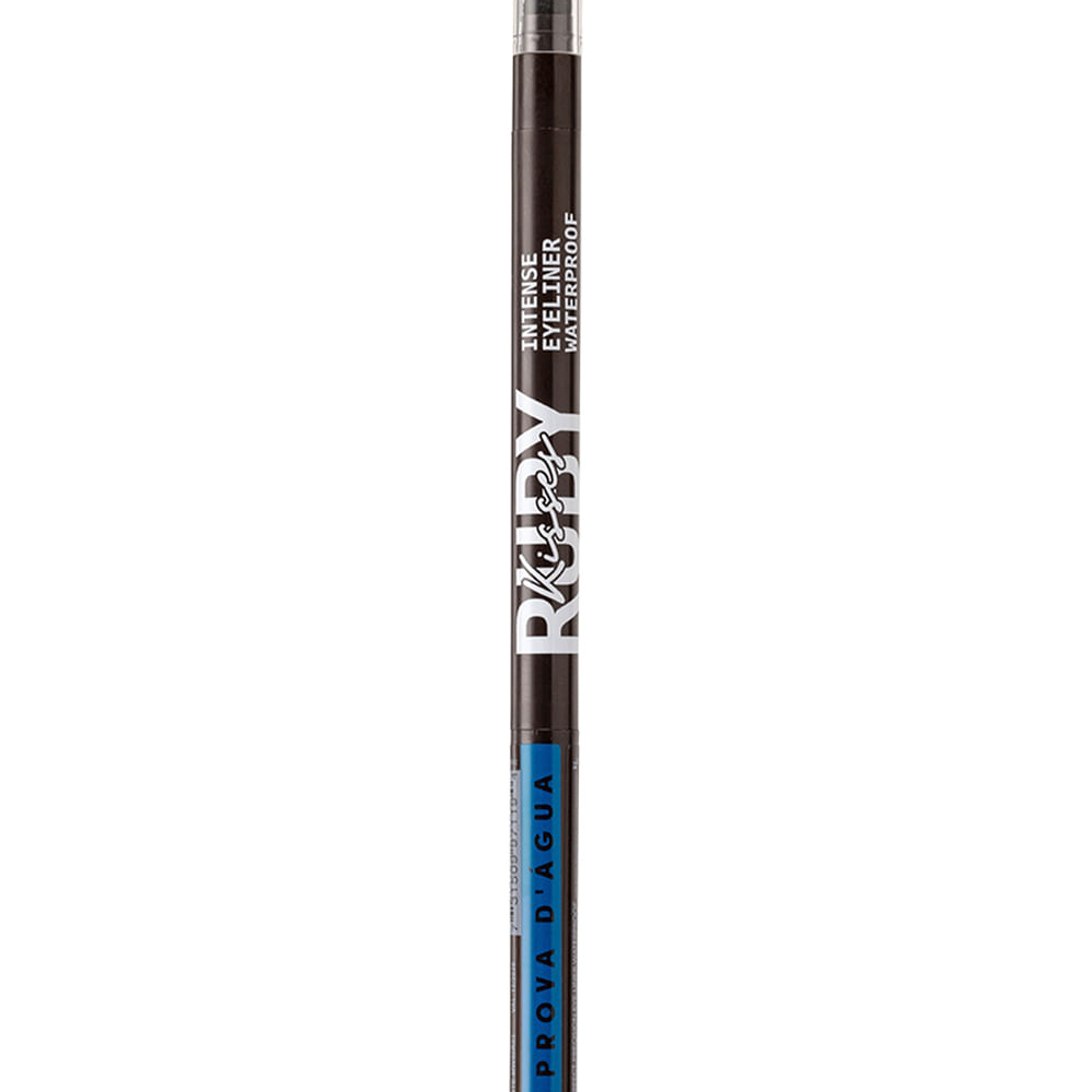 Lápis retrátil para olhos à prova d água dark brown ruby kisses Lápis retrátil para olhos à prova d água dark brown ruby kisses
