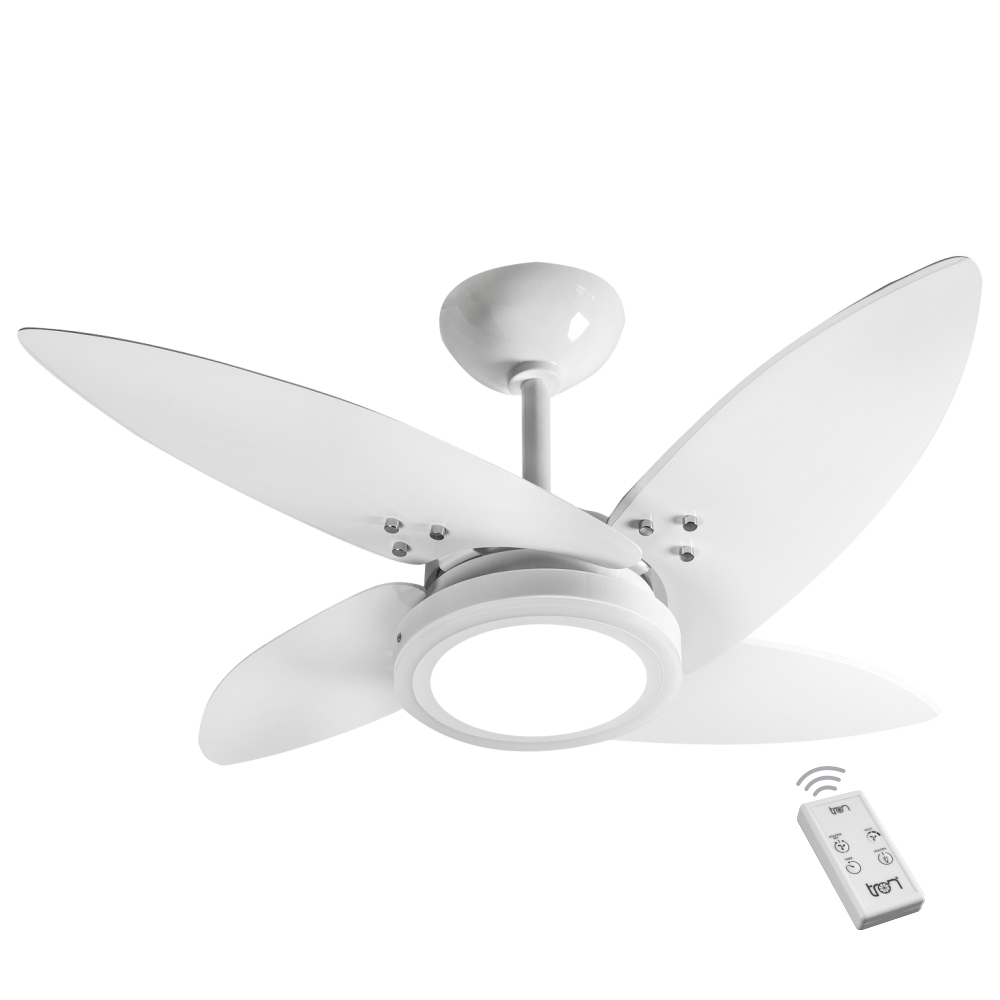 Ventilador LED Roma Branco 4 Pás 220V e Controle Remoto Ventilador LED Roma Branco 4 Pás 220V e Controle Remoto