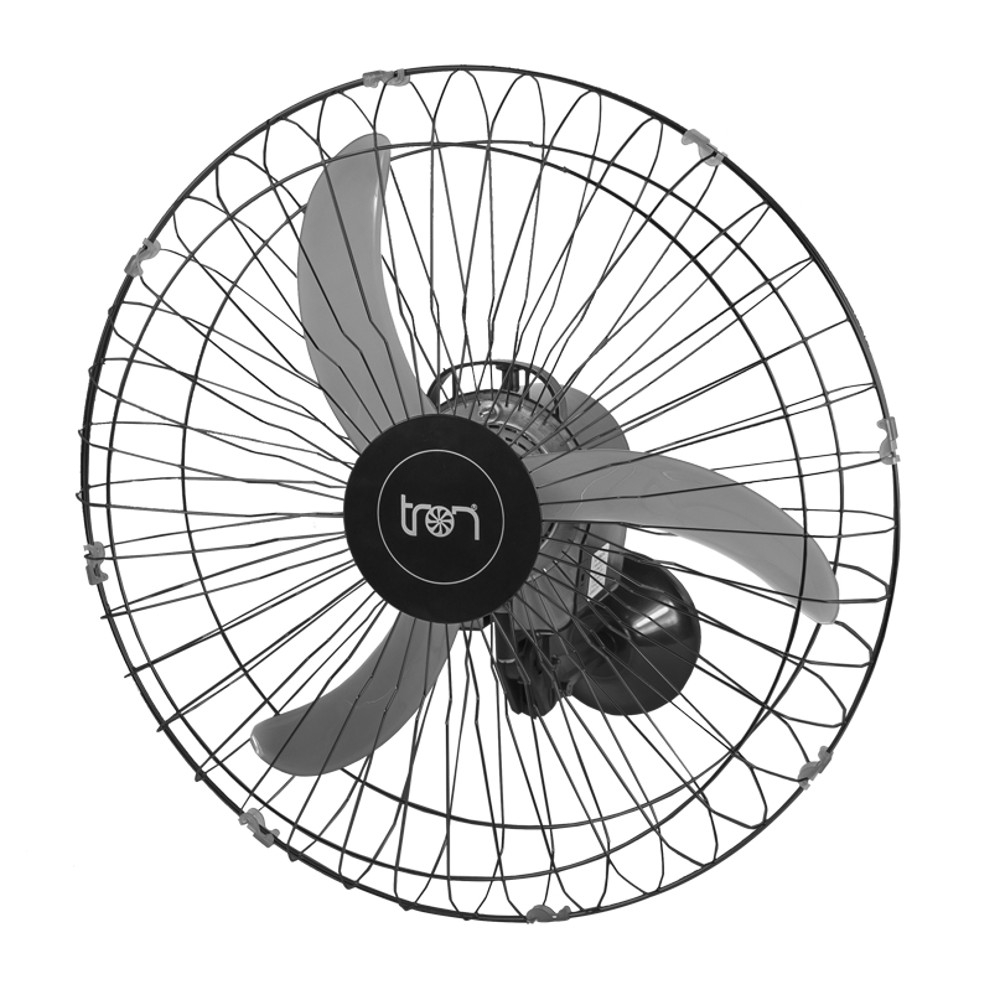 Ventilador de Parede Oscilante 60 cm 110V Preto Ventilador de Parede Oscilante 60 cm 110V Preto