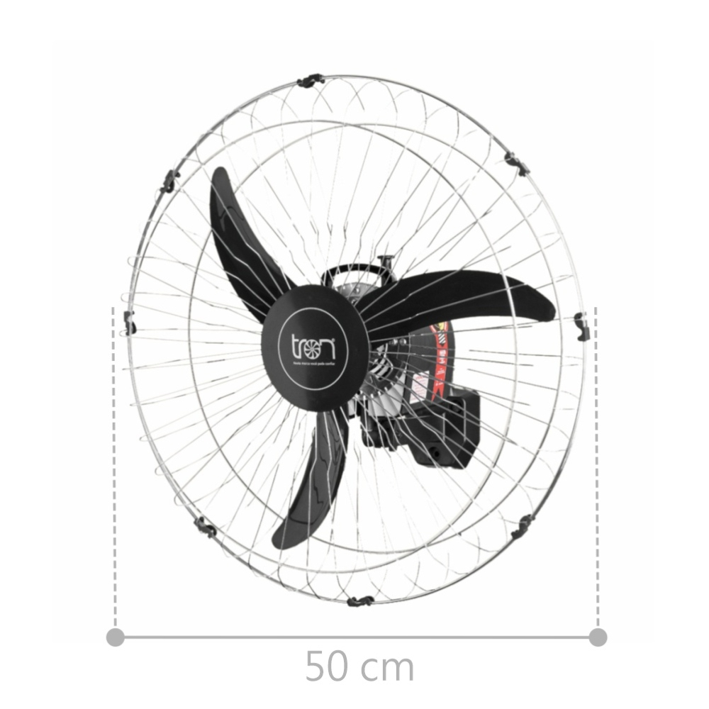 Ventilador de Parede América Preto Bivolt Grade em Aço Ventilador de Parede América Preto Bivolt Grade em Aço