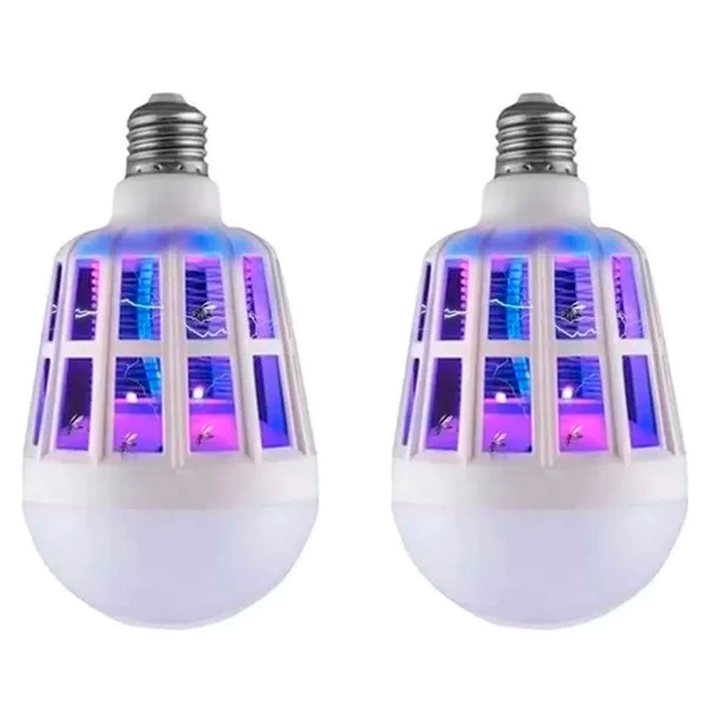 Kit 2 Lâmpadas Led Repelente Mata Mosquito 15 W 127V/220V Kit 2 Lâmpadas Led Repelente Mata Mosquito 15 W 127V/220V