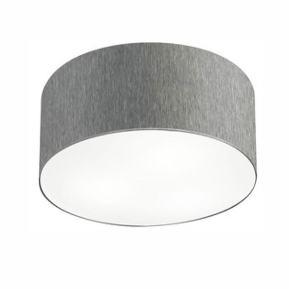 Plafon Cilíndrico Md-3048 Cúpula em Tecido 50x21cm Rústico Cinza - Bivolt Plafon Cilíndrico Md-3048 Cúpula em Tecido 50x21cm Rústico Cinza - Bivolt