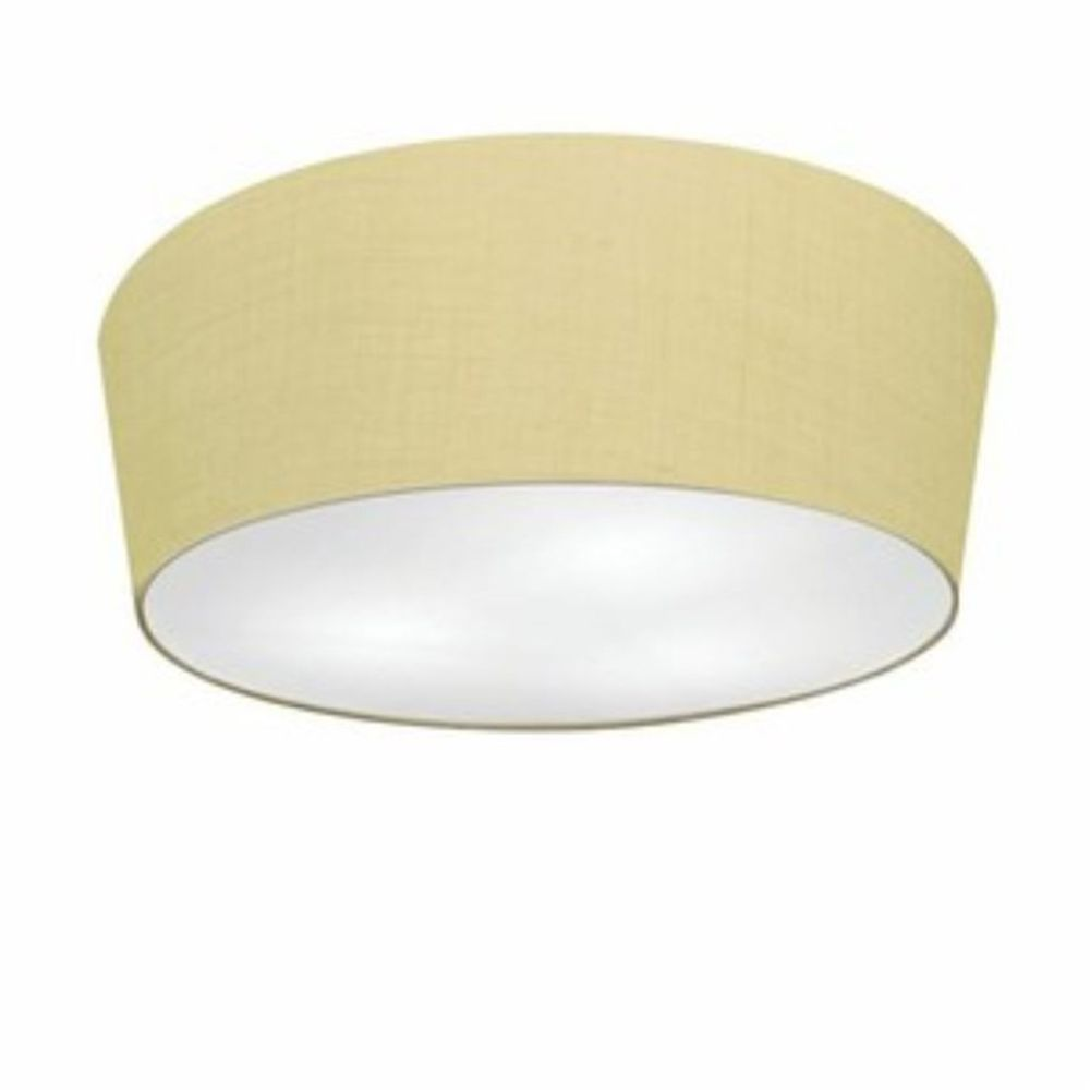 Plafon Cone Md-3004 Cúpula em Tecido 15/50x40cm Algodão Crú - Bivolt Plafon Cone Md-3004 Cúpula em Tecido 15/50x40cm Algodão Crú - Bivolt