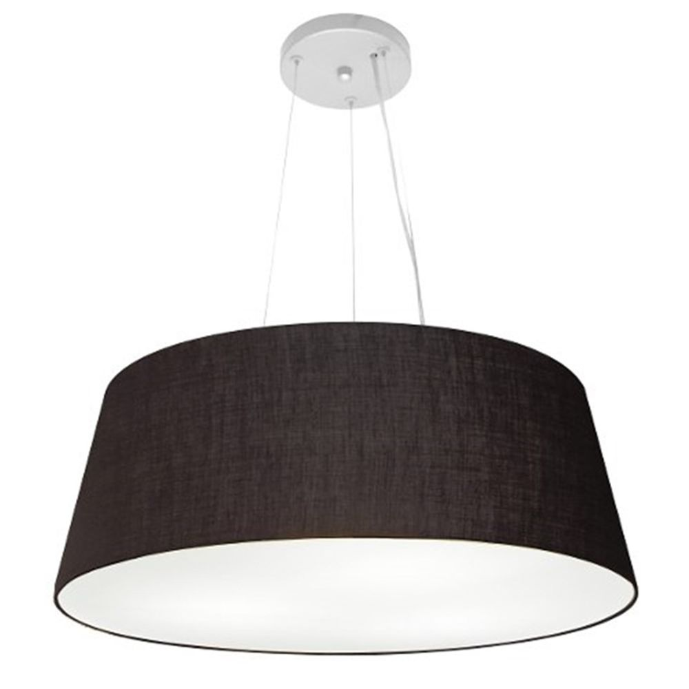 Pendente Cone Md-4002 Cúpula em Tecido 21-60x50cm Preto - Bivolt Pendente Cone Md-4002 Cúpula em Tecido 21-60x50cm Preto - Bivolt