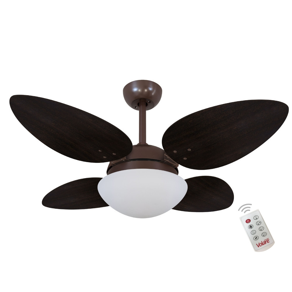 Ventilador Volare Petalo Quad Tabaco 220V e Controle Remoto Ventilador Volare Petalo Quad Tabaco 220V e Controle Remoto