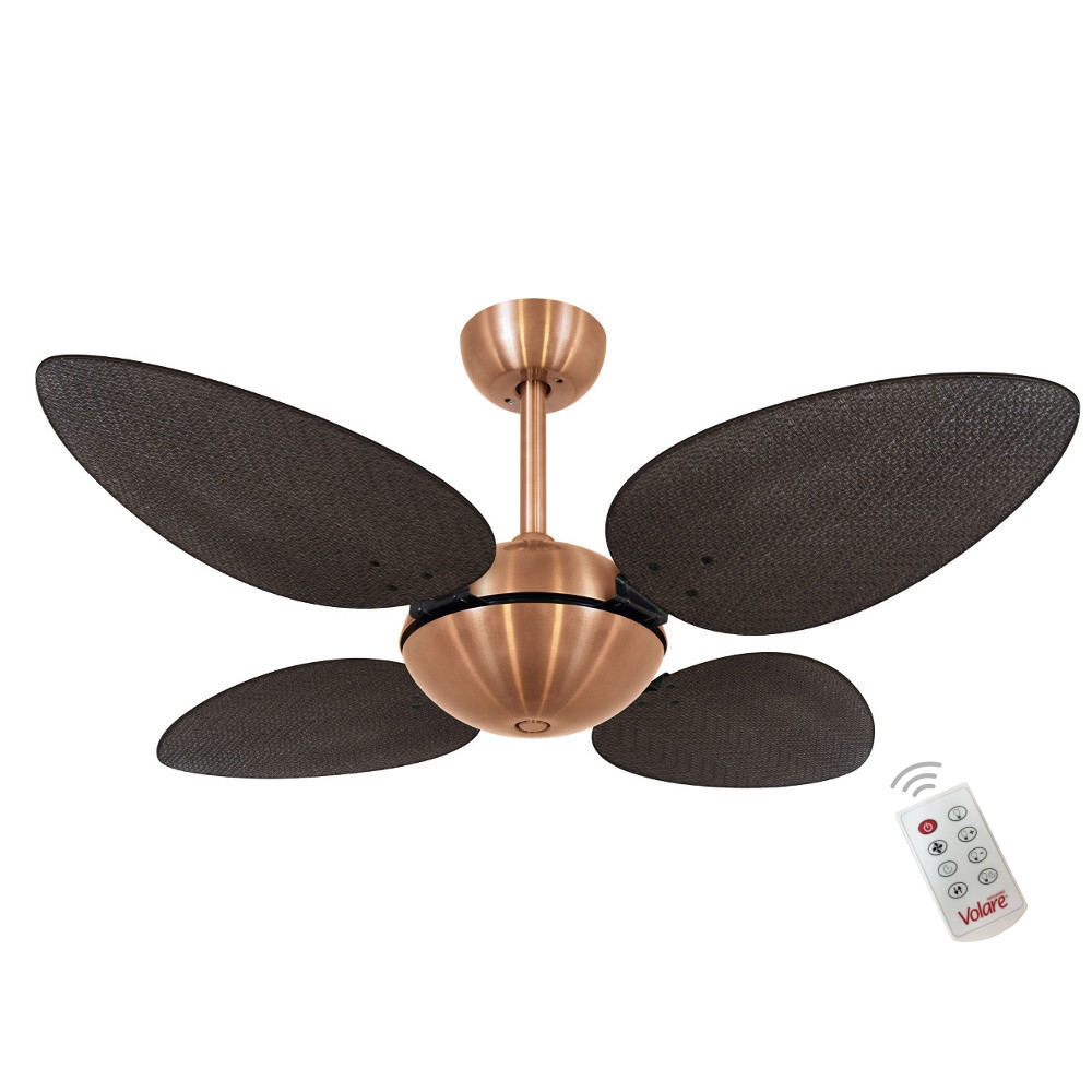 Ventilador Volare Off P Palmae Tabaco 220V e Controle Remoto Ventilador Volare Off P Palmae Tabaco 220V e Controle Remoto