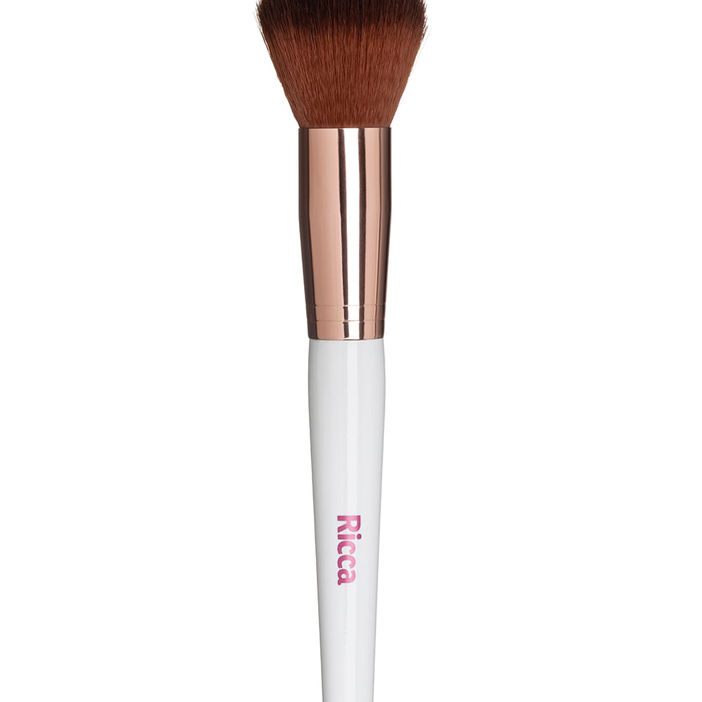 Pincel ricca rose gold para pó Pincel ricca rose gold para pó