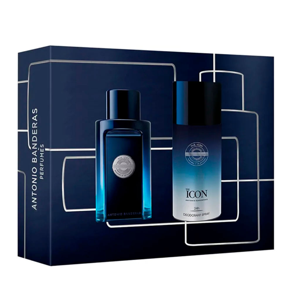 Kit the icon banderas eau de toilette 100ml e desodorante 150ml Kit the icon banderas eau de toilette 100ml e desodorante 150ml