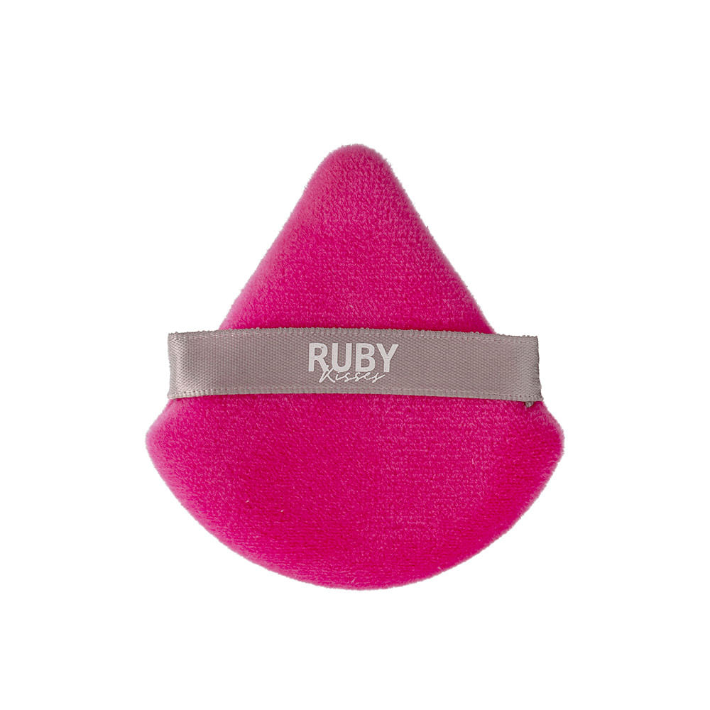 Esponja puff ruby kisses para pó triangular cinza Esponja puff ruby kisses para pó triangular cinza