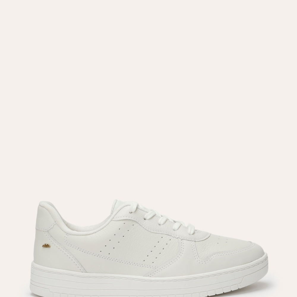 Tênis casual dakota com recortes branco Tênis casual dakota com recortes branco
