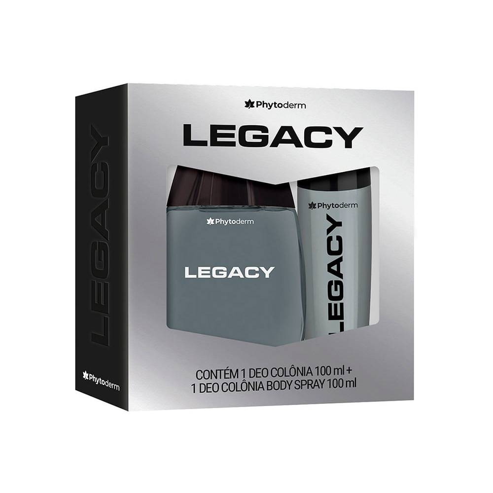 Kit phytoderm legacy deo colônia e body spray Kit phytoderm legacy deo colônia e body spray