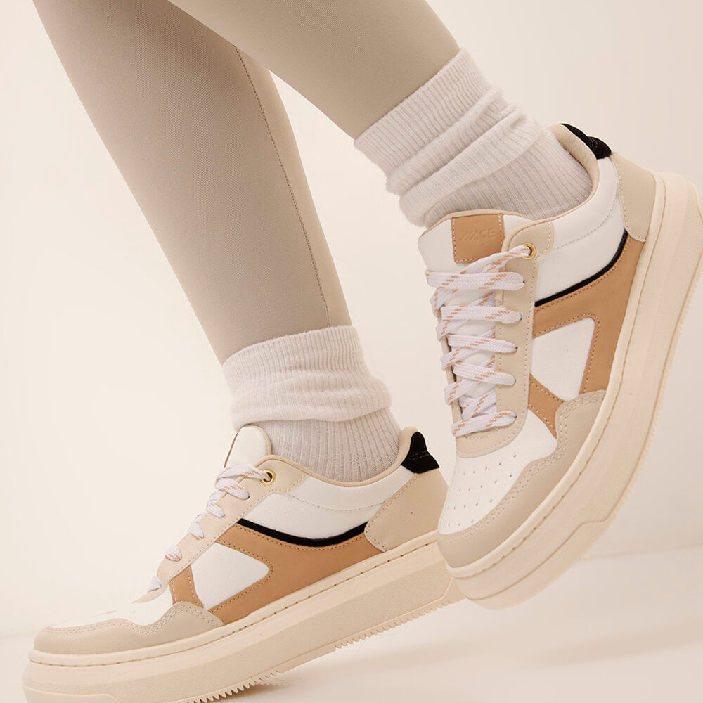 Tênis flatform casual ace marrom Tênis flatform casual ace marrom