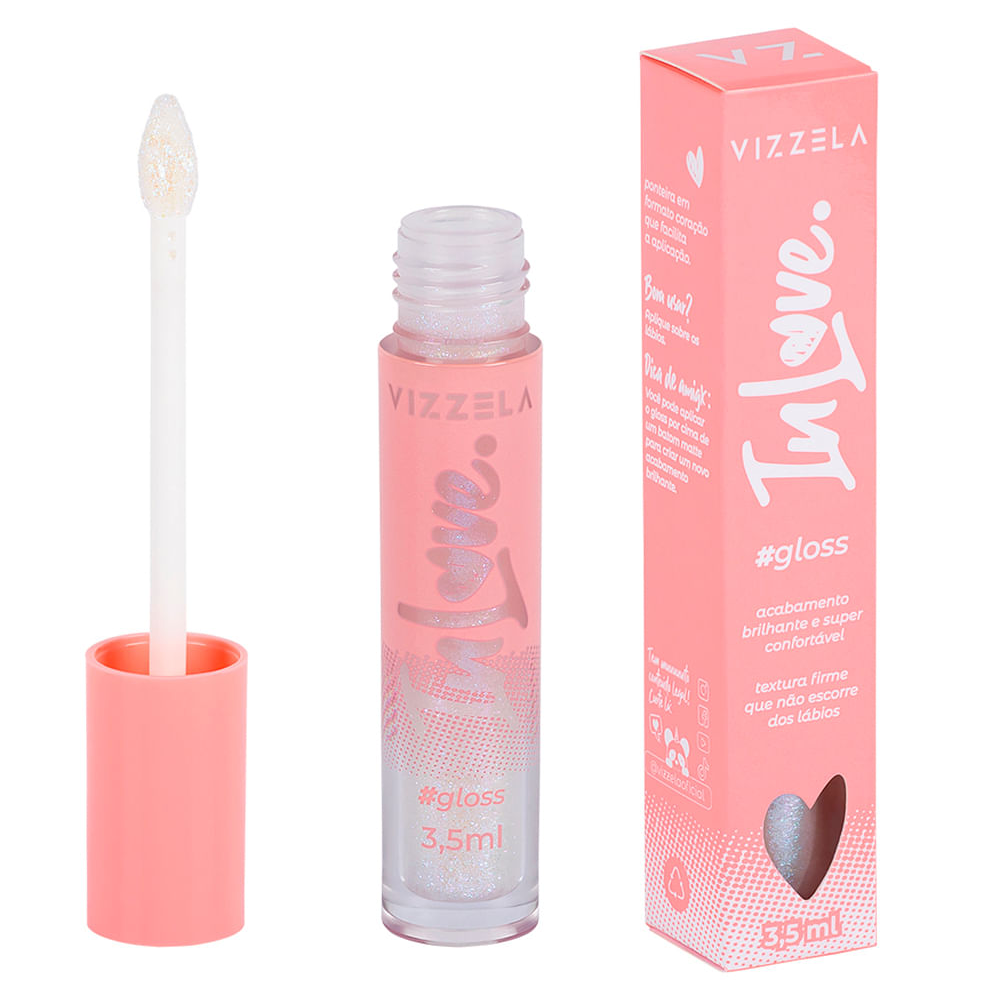 Gloss vizzela cor 03 crush 3g Gloss vizzela cor 03 crush 3g
