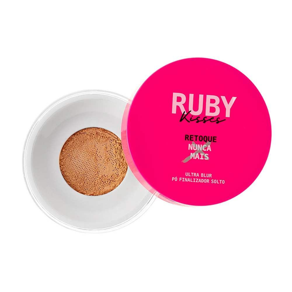 Pó finalizador ruby kisses ultra blur solto retoque nunca mais tan Pó finalizador ruby kisses ultra blur solto retoque nunca mais tan