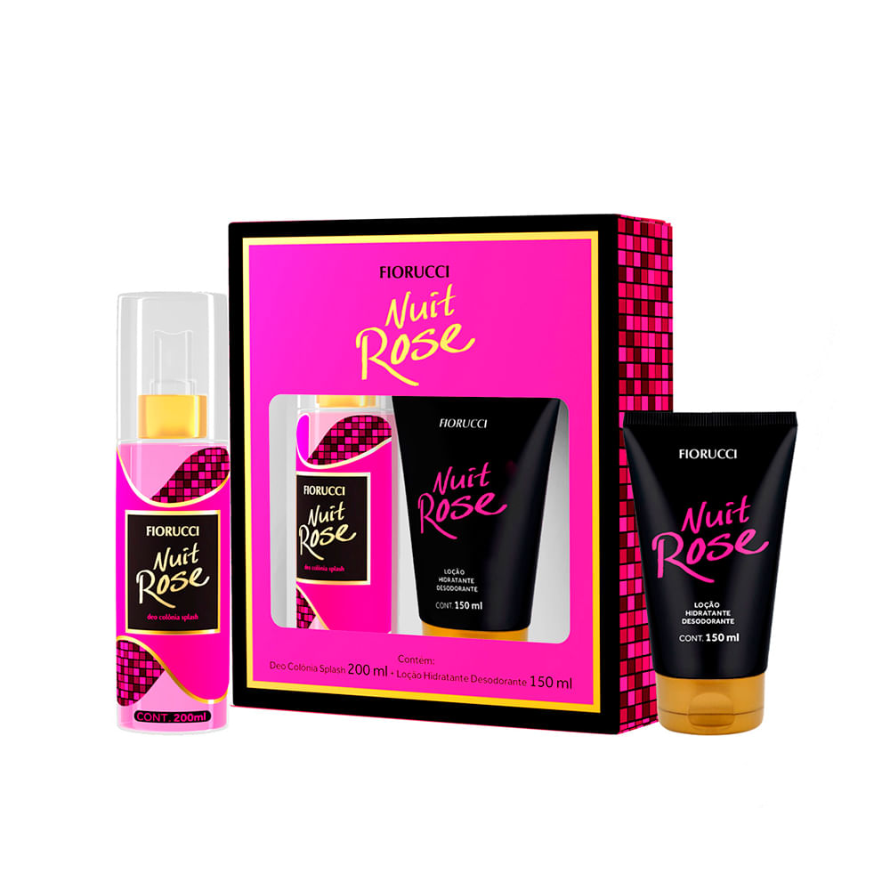 Kit nuit rose colônia e loção hidratante Kit nuit rose colônia e loção hidratante