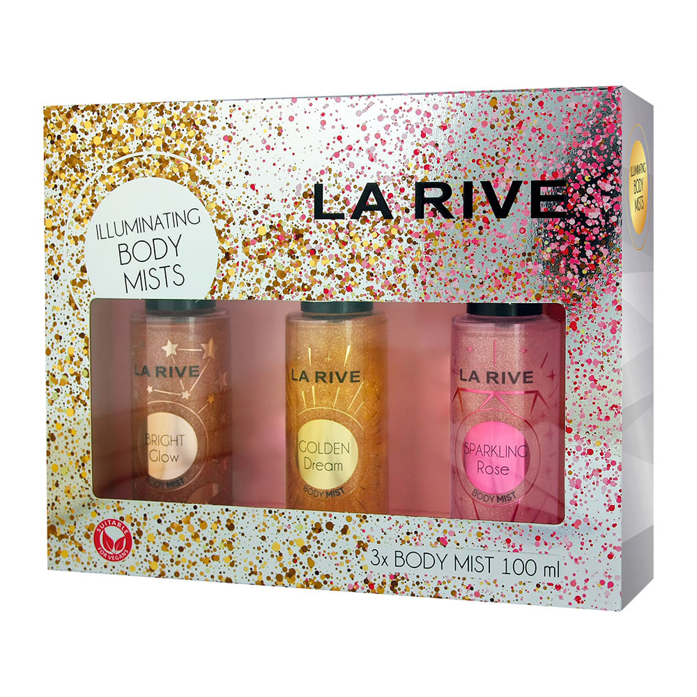 Kit body splash la rive mists illuminating 100 ml Kit body splash la rive mists illuminating 100 ml