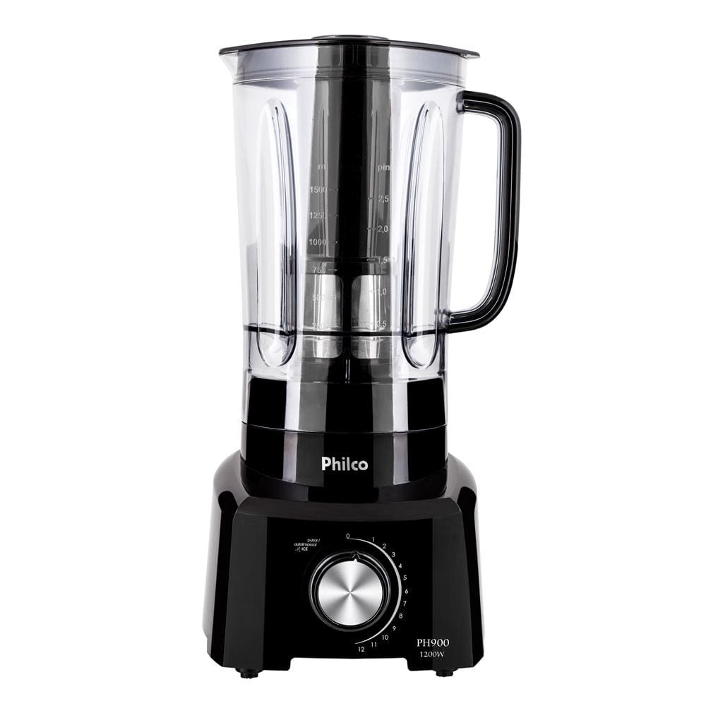 Liquidificador Philco PH900 com Filtro 12 Velocidades Preto 110V - 110V Liquidificador Philco PH900 com Filtro 12 Velocidades Preto 110V - 110V
