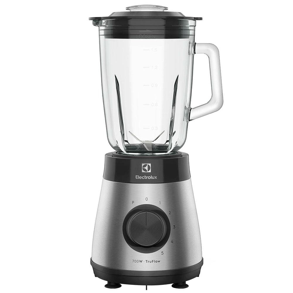 Liquidificador Electrolux EBS30 Aço Inox Escovado/Preto com Copo de Vidro 700W e 5 Velocidades - 220V Liquidificador Electrolux EBS30 Aço Inox Escovado/Preto com Copo de Vidro 700W e 5 Velocidades - 220V